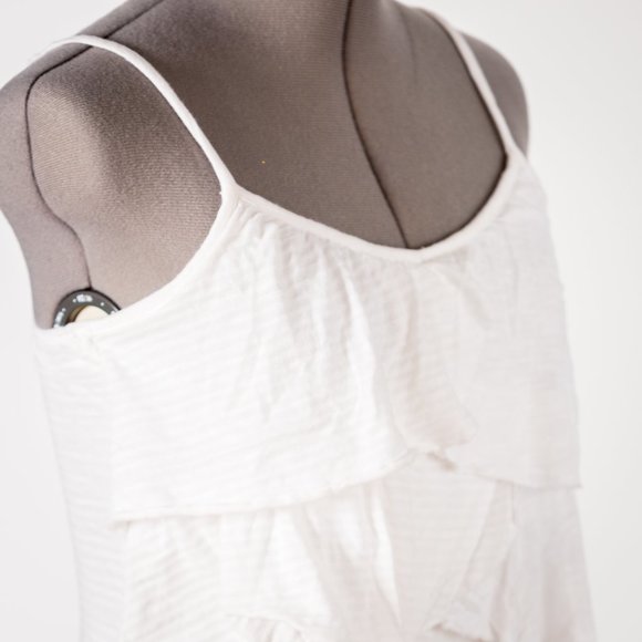 Cream Ruffles Tank Top - Picture 3 of 3